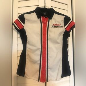 Harley-Davidson Women's Black and White Shirt extra small XS Top shirt moto